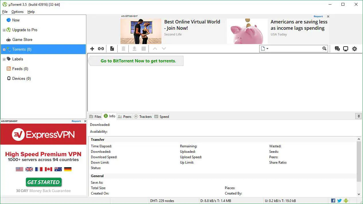 uTorrent 3.6.0 Build 47168