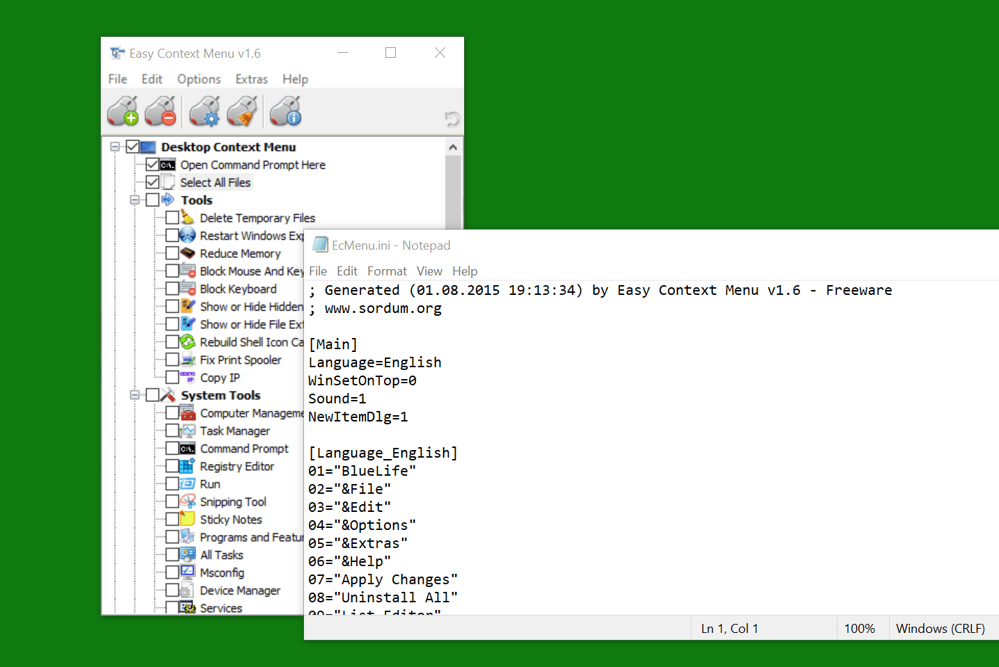 Easy Context Menu 1.6