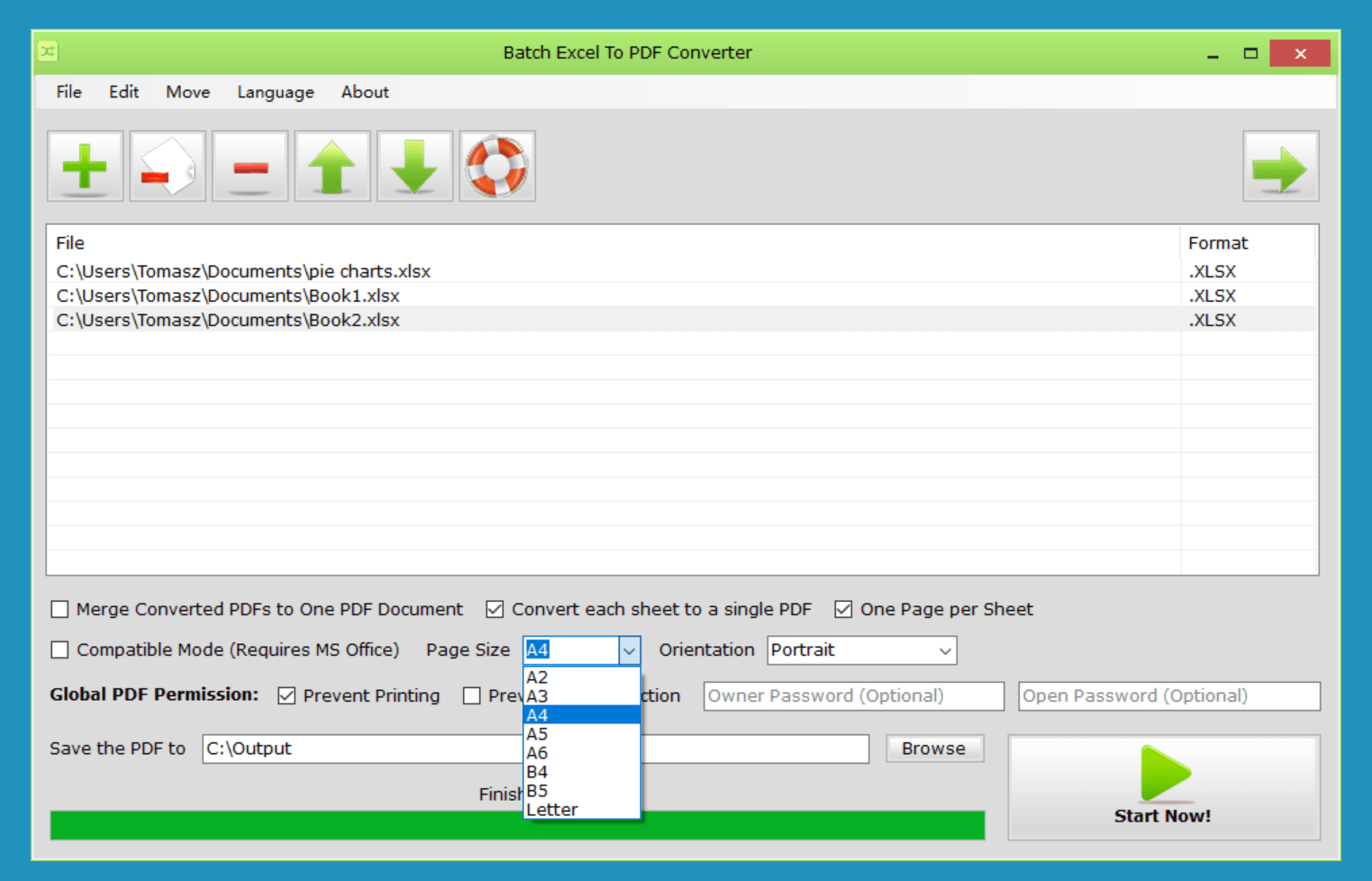 Batch Excel to PDF Converter 1.2