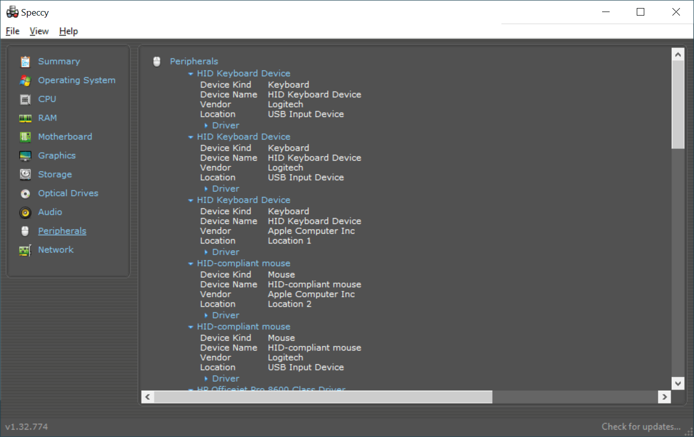 Speccy 1.32.774